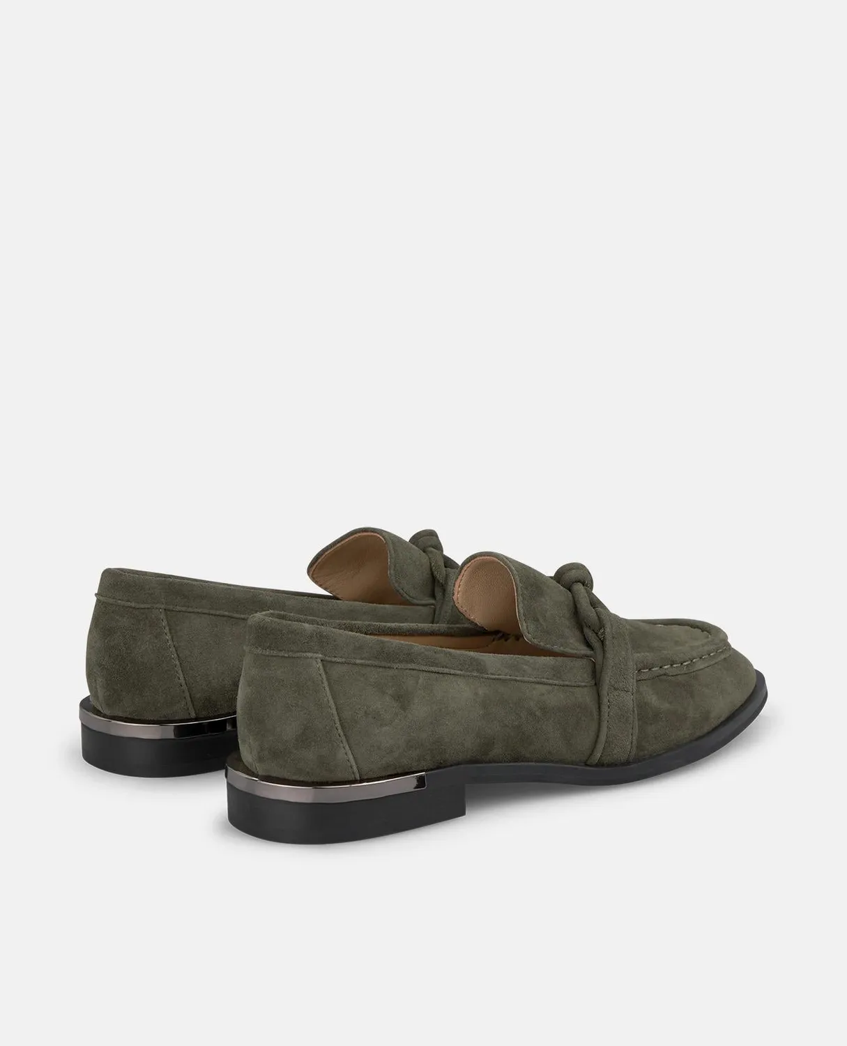 Alma en Pena I250204 mocassins kaki cuir 2,5 cm