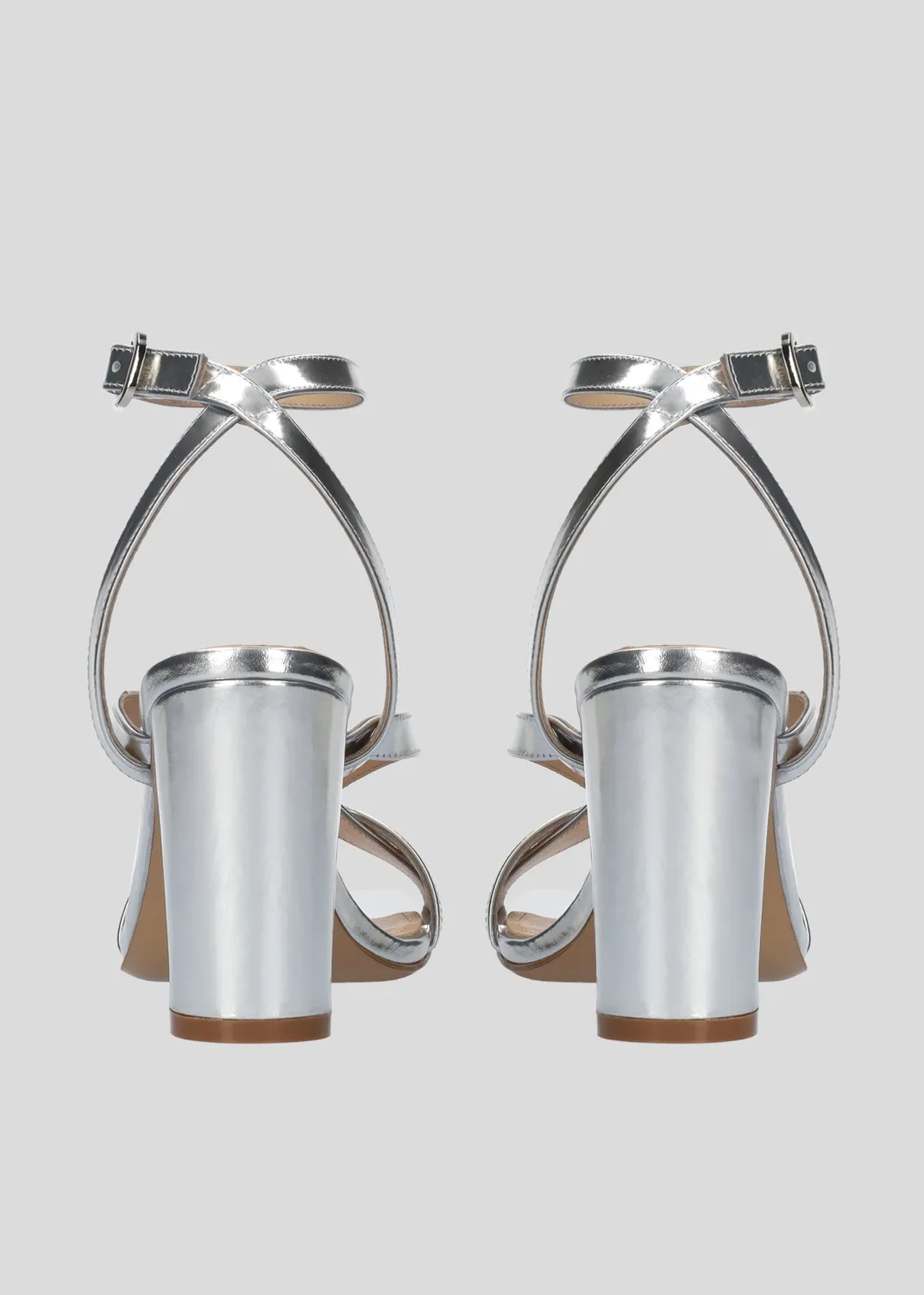 Lola Cruz Richie 85 sandales argent talon 8,5 cm