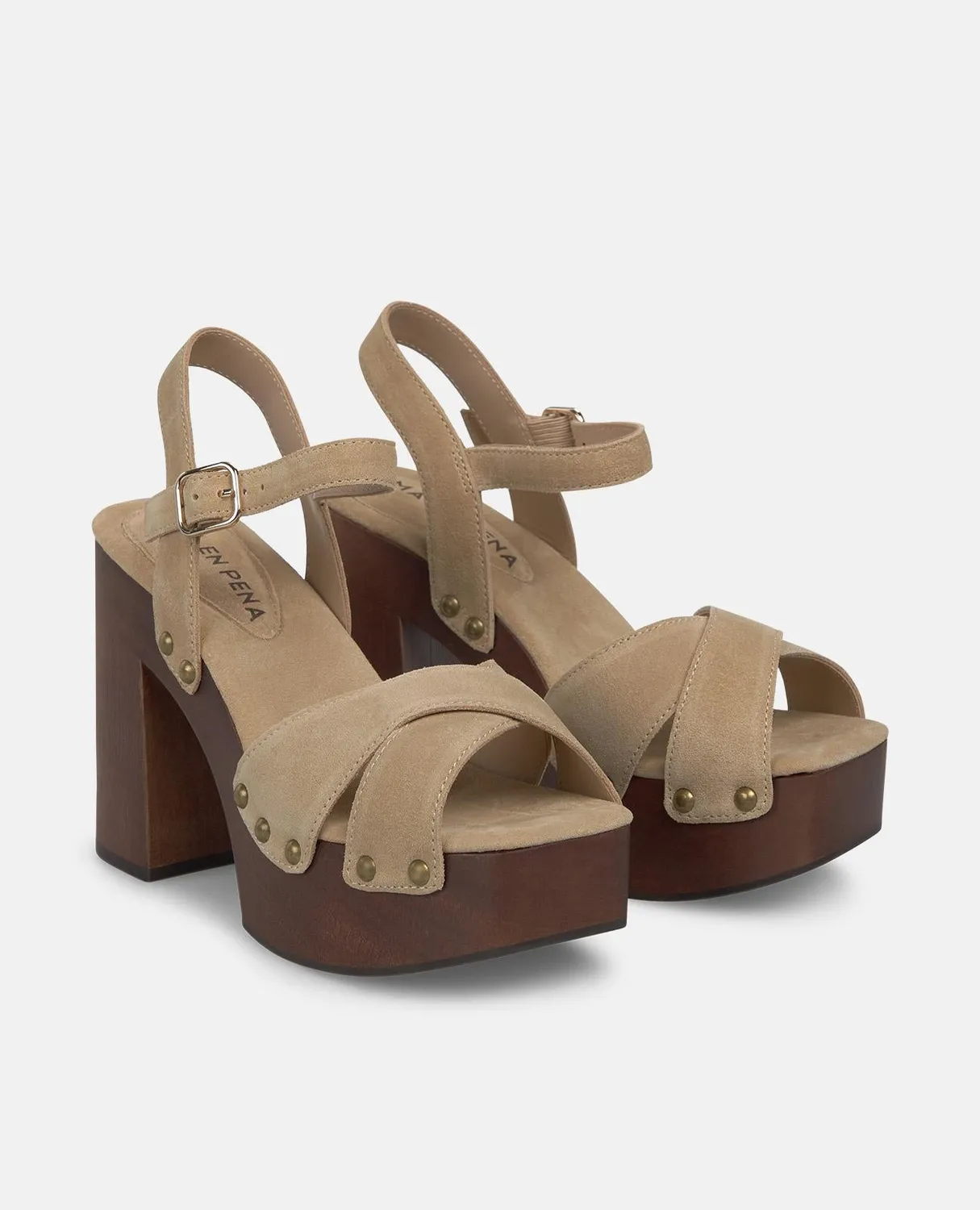 Alma en Pena V262602 sandales sable talon 12 cm