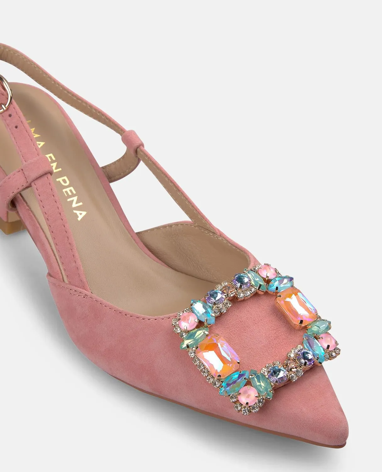 Alma en Pena V262223 slingback cuir saumon 6,2 cm