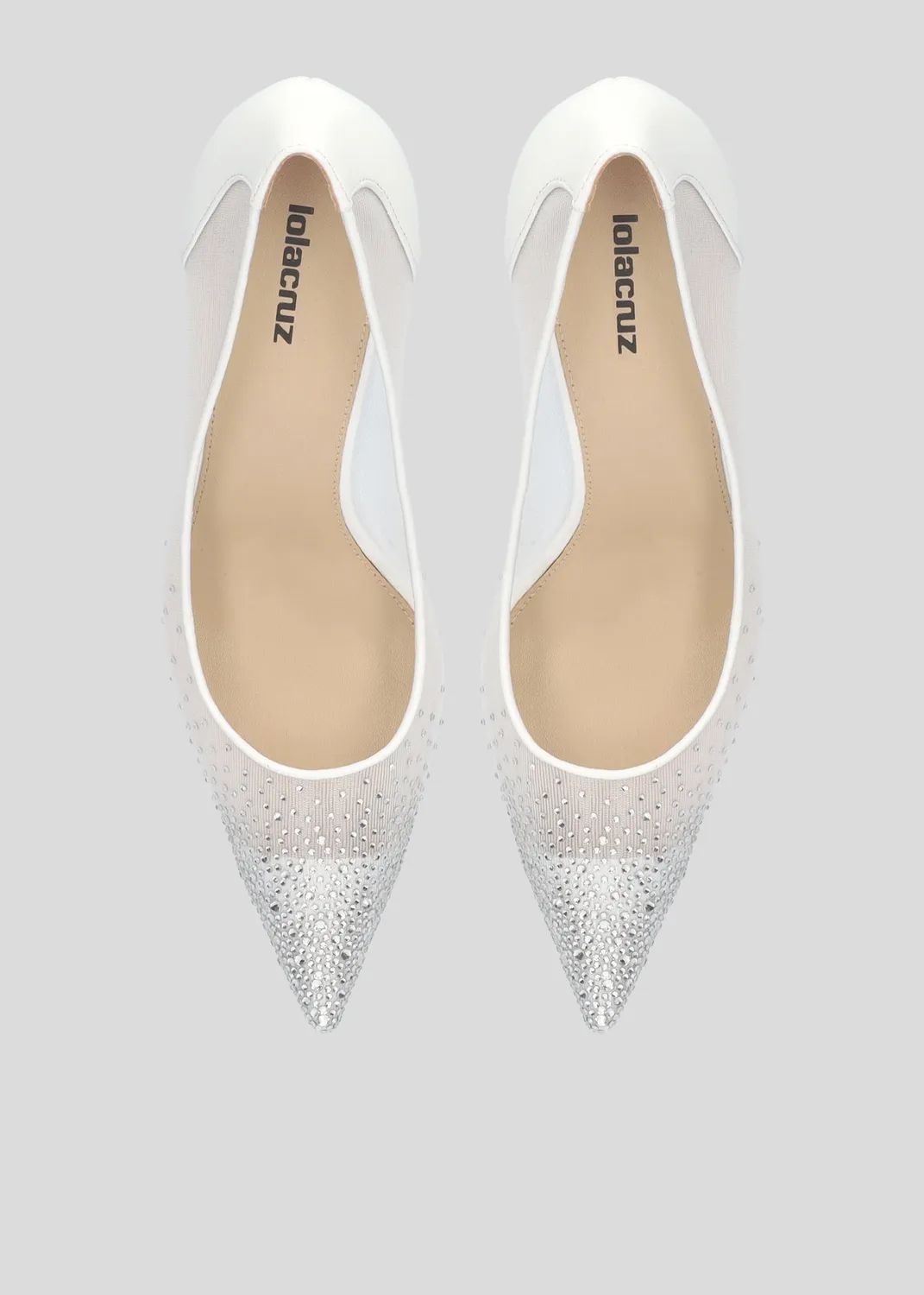 Lola Cruz Anelisse Pump 80 escarpins blanc 8 cm