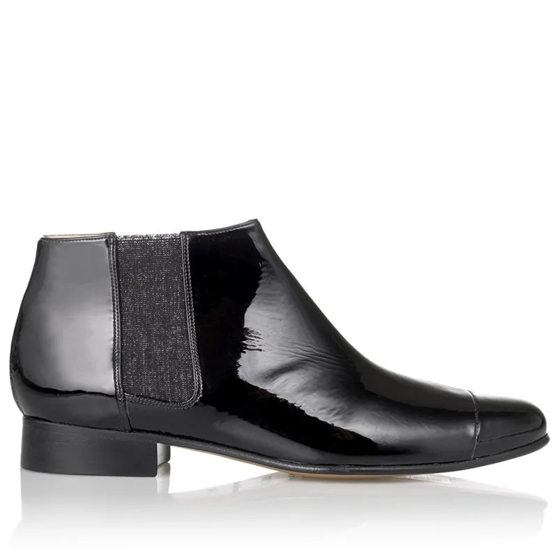 Bégum Paris Lucrèce Vogue bottines vernis noir