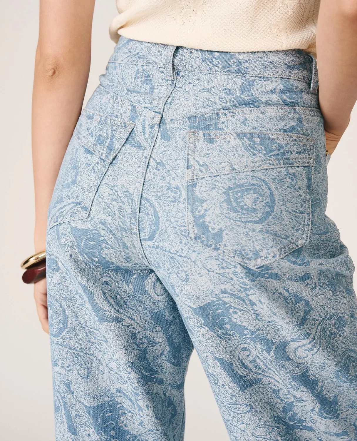 Alma en Pena I26CL1609 jean paisley bleu