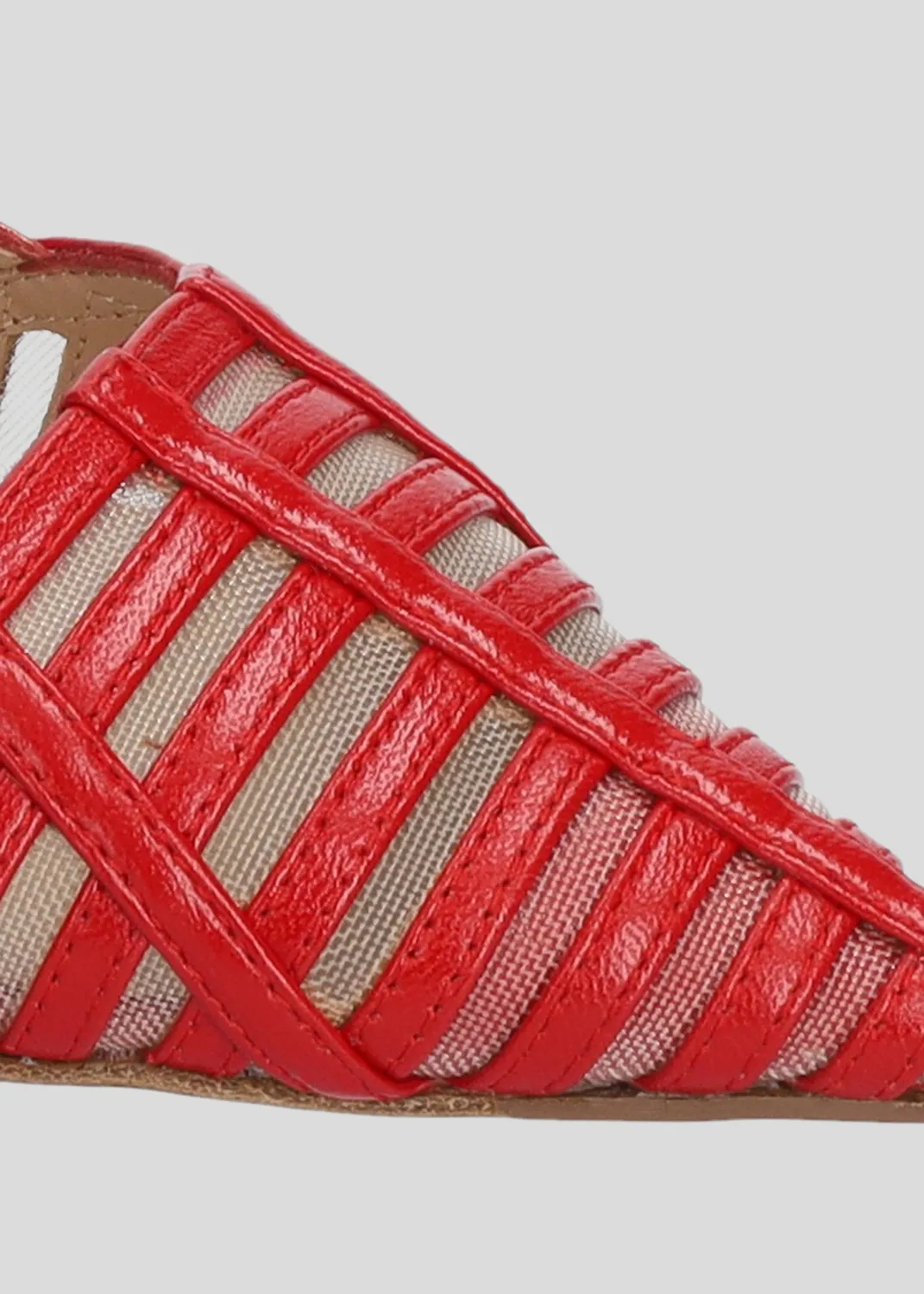 Lola Cruz Streep ballerines rouge plat