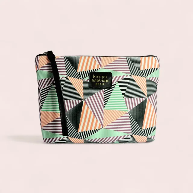 Karine Arabian Montholon pochette patchwork noir