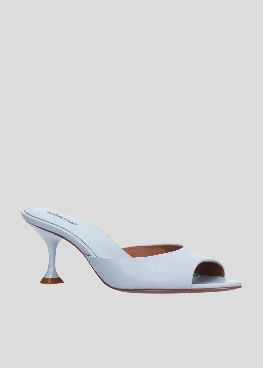 Lola Cruz Amelia Mule 65 mules bleu ciel talon 6,5 cm