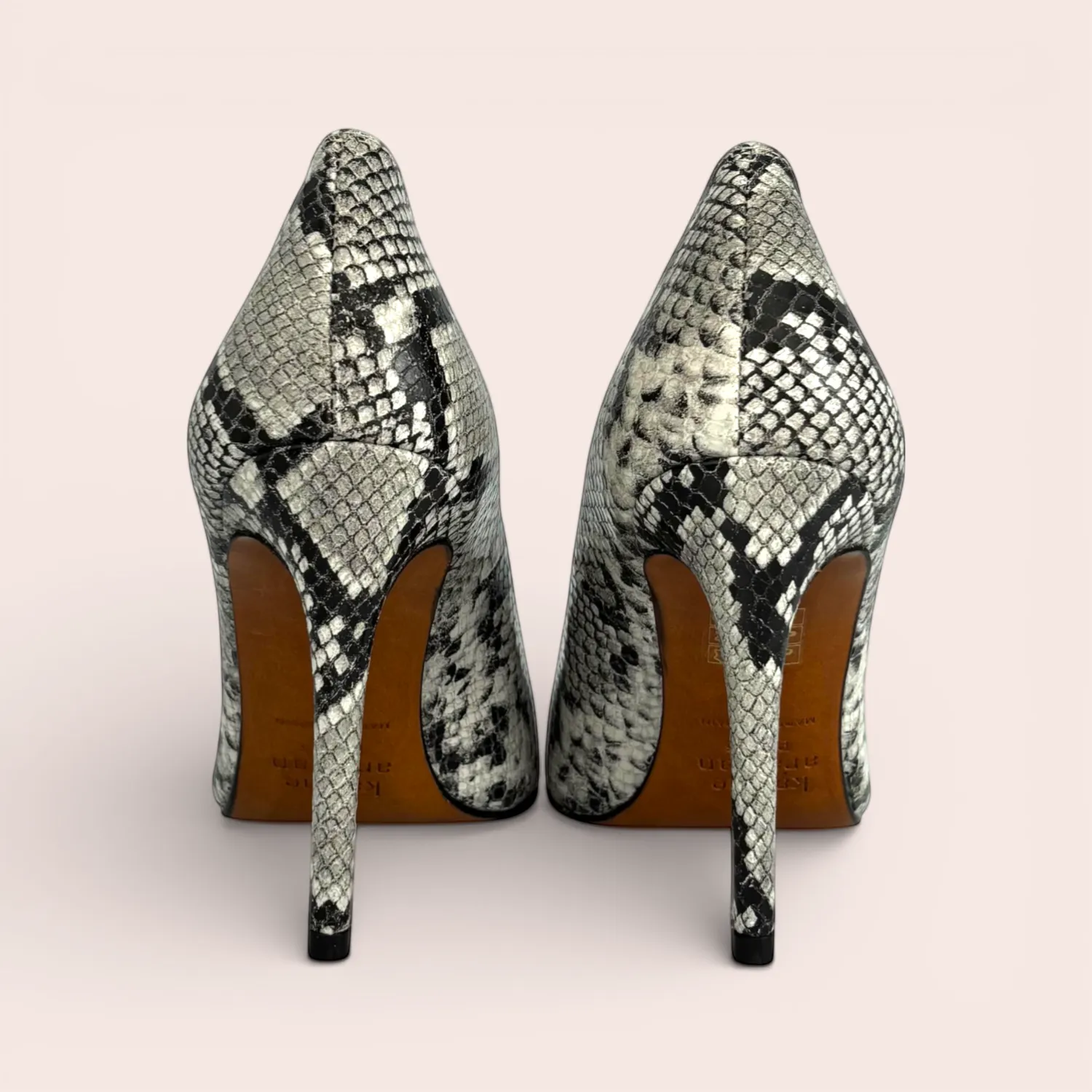 Karine Arabian Francesca escarpin taupe talon 105