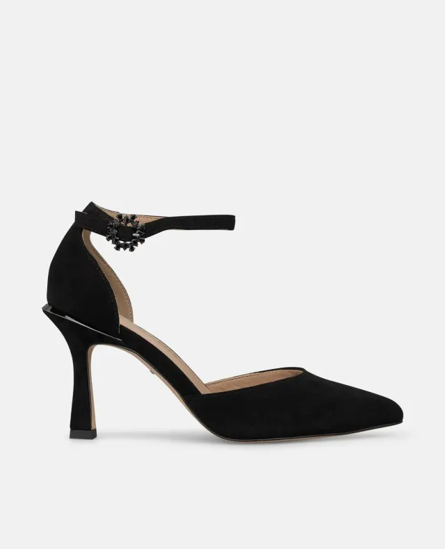 Alma en Pena I260243 escarpins suède noir talon 8 cm