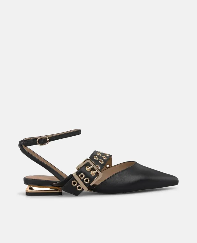 Alma en Pena I260106 ballerines napa noir bride cheville