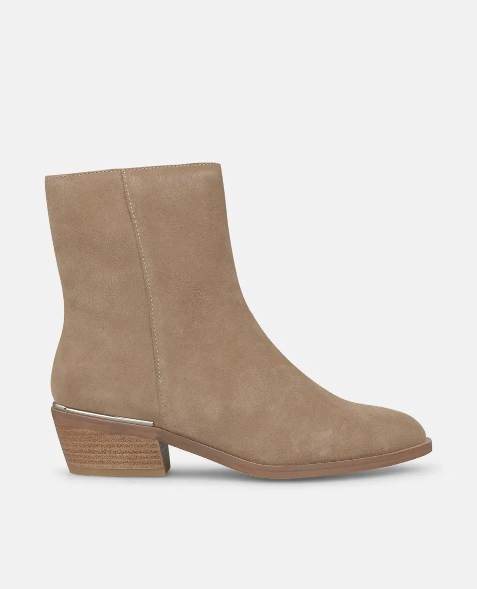 Alma en Pena I2652751C bottine daim vison zip 4,5 cm