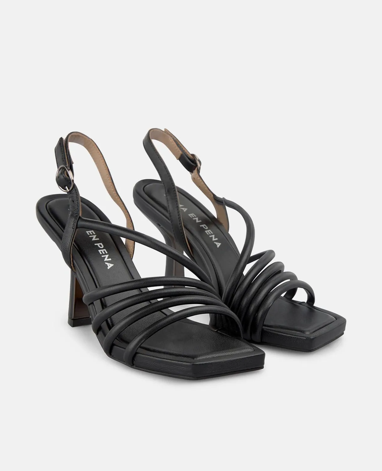 Alma en Pena V264001 sandales cuir noir talon 9 cm