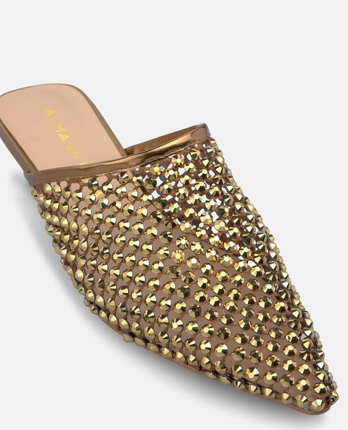 Alma en Pena V260756 mules résille bronze talon 5 cm