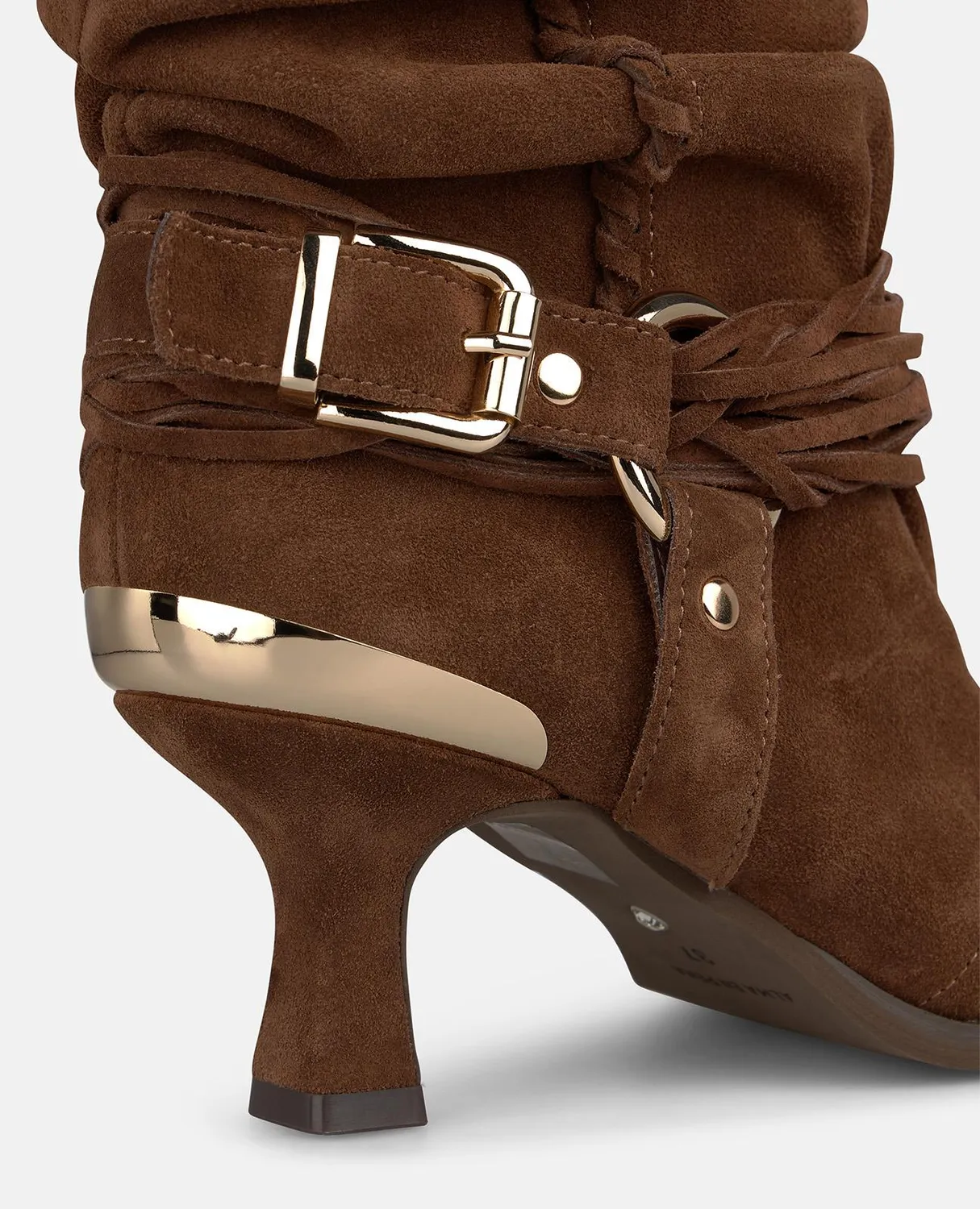 Alma en Pena I260356 bottines cuir camel talon 6 cm