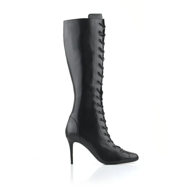 Maison Ernest Bandit Botte 85 bottes noir cuir mat