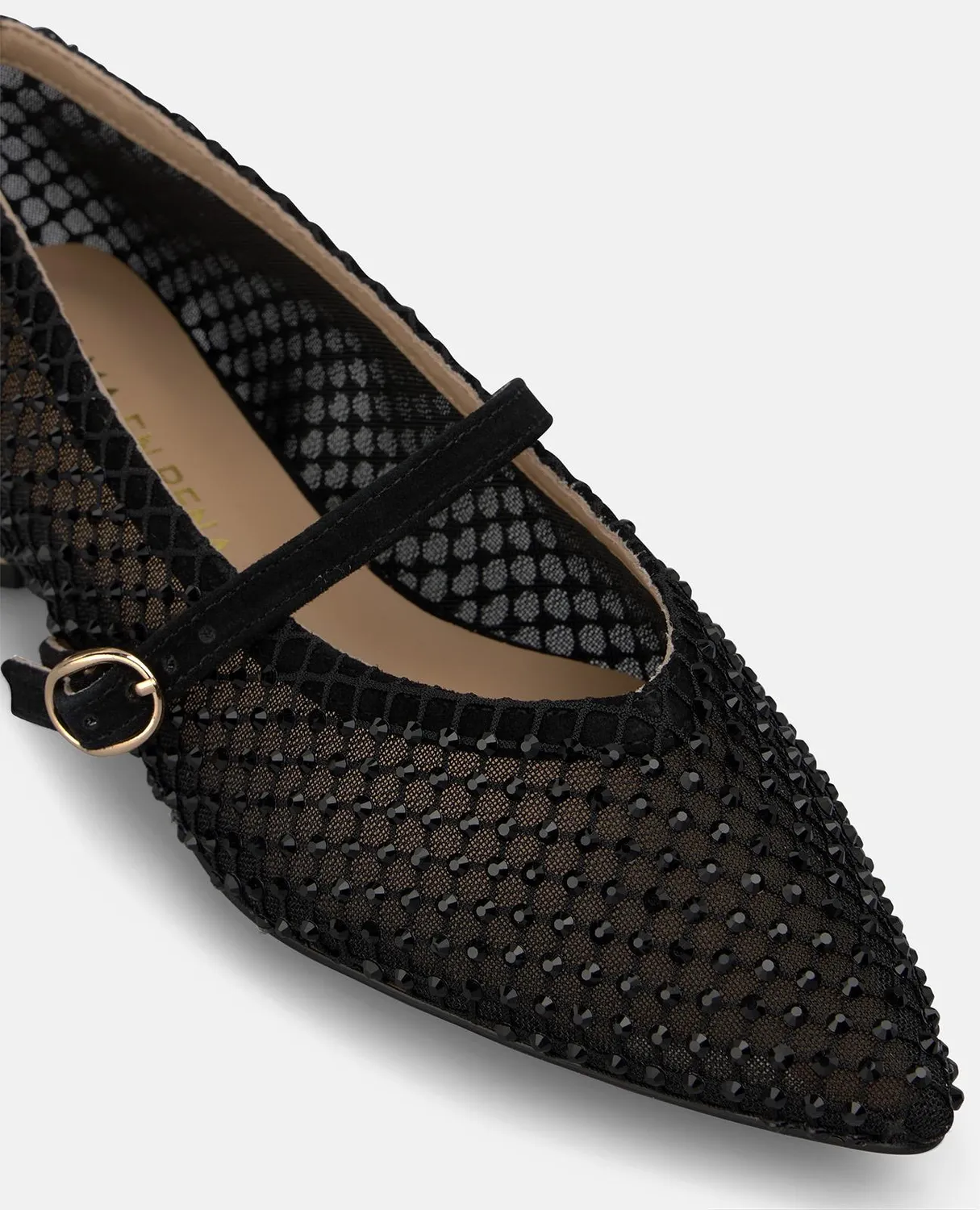Alma en Pena I260102 ballerines maille noir strass