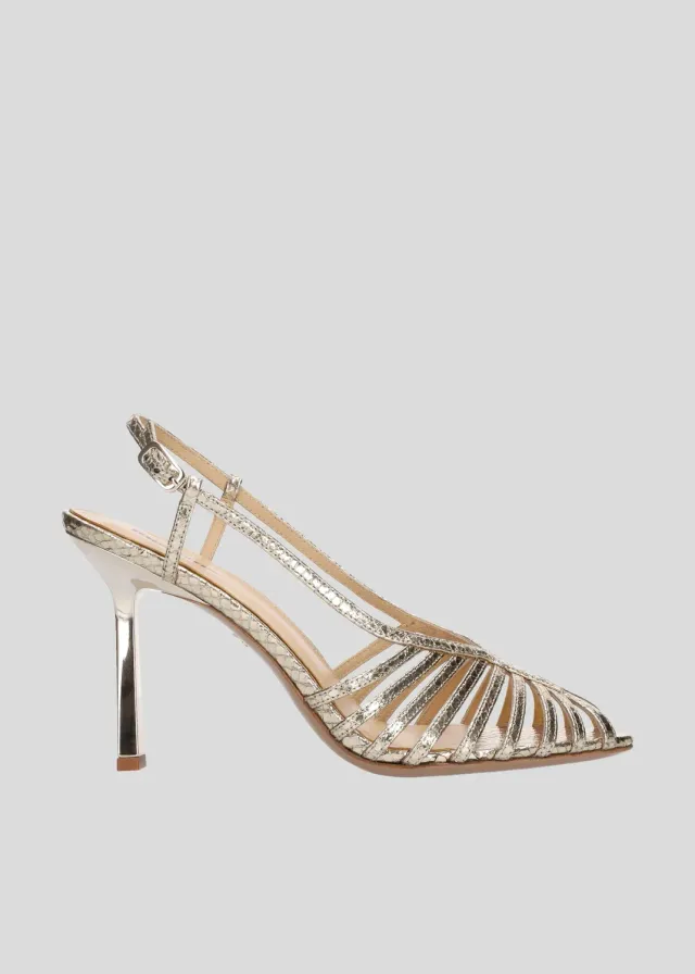 Lola Cruz Ágata Sandal 95 sandales platine cuir