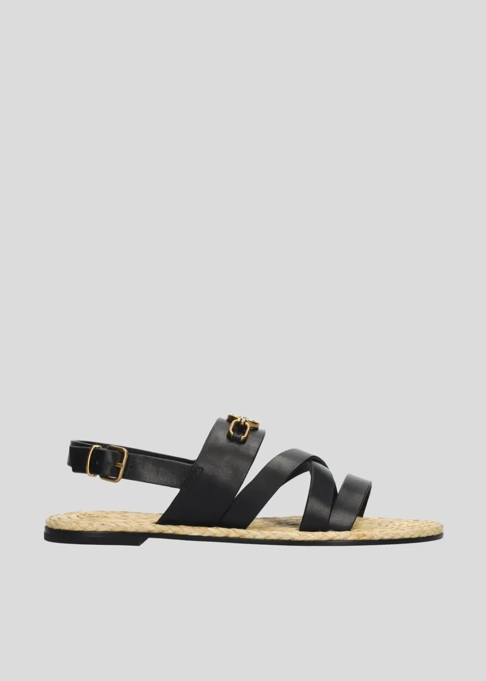 Lola Cruz Lydia sandales plates noir