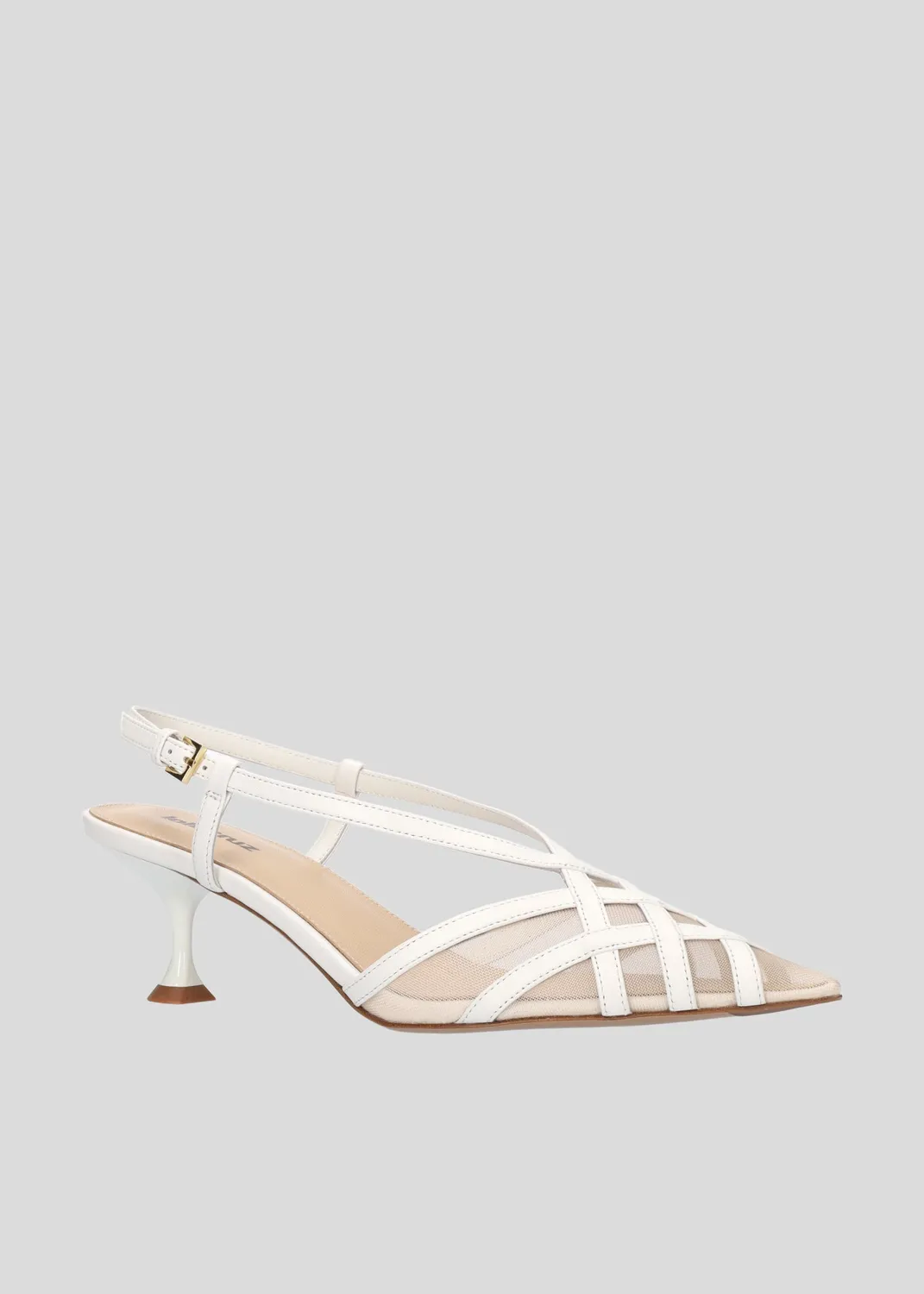 Lola Cruz Eloise Pump 55 escarpins blanc talon 5,5 cm