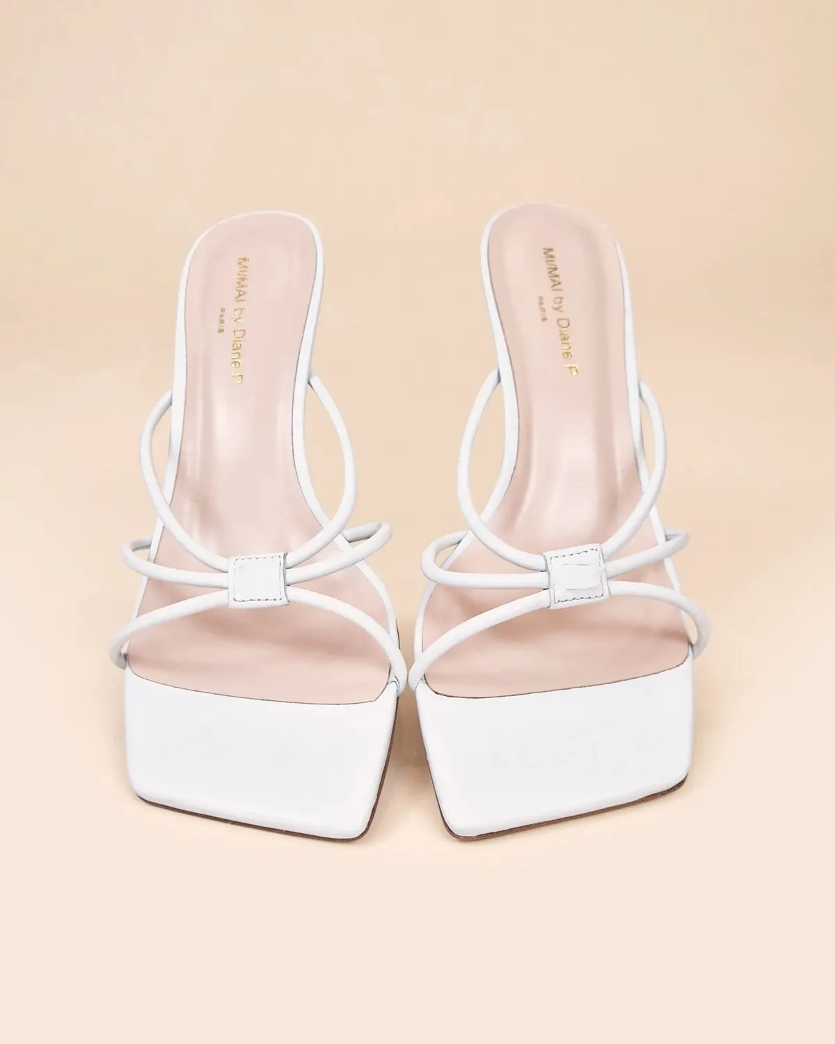 Mi/Mai Thira White mules 6 accessoires interchangeables
