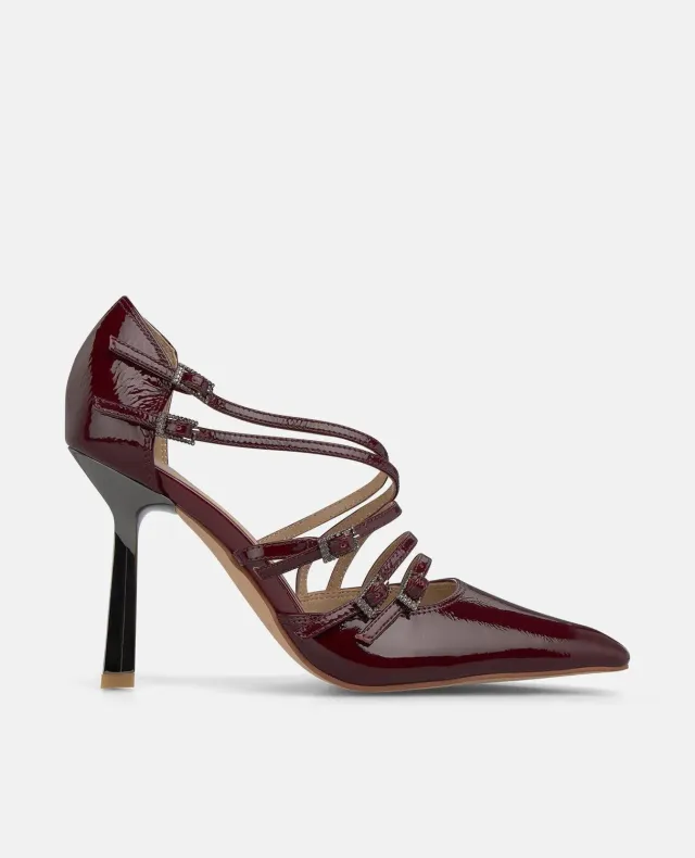 Alma en Pena I250450 escarpins vernis bordeaux talon aiguille