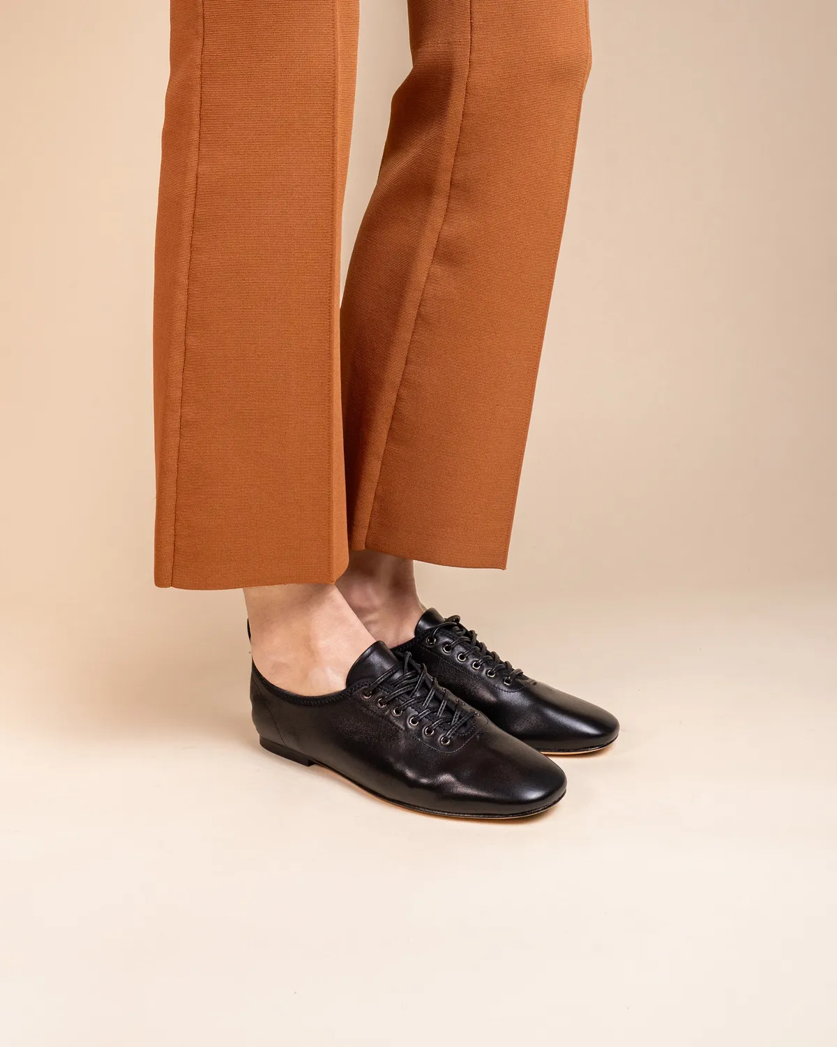 Mi/Mai Serge Black derby cuir noir souple