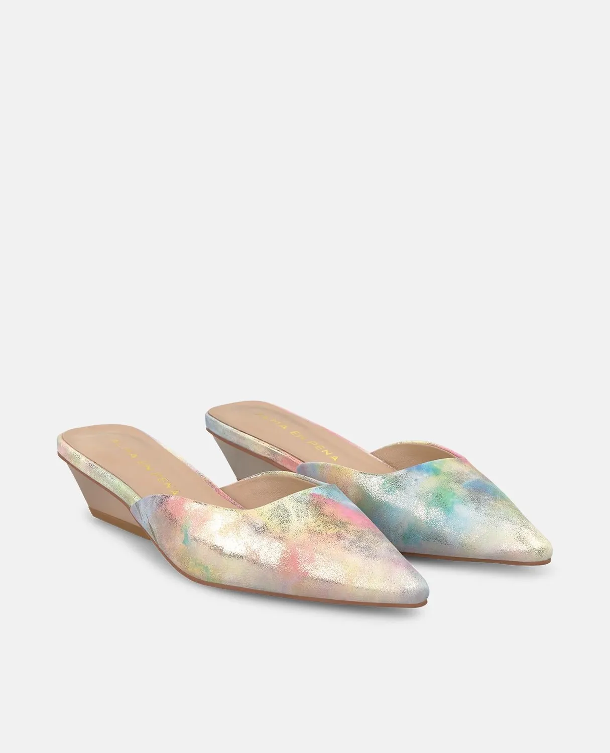 Alma en Pena V260750 mules cuir rose pointure 35 talon 3 cm