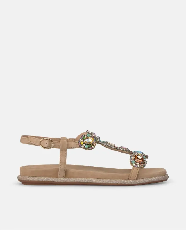 Alma en Pena V251601 sandales plates arena strass