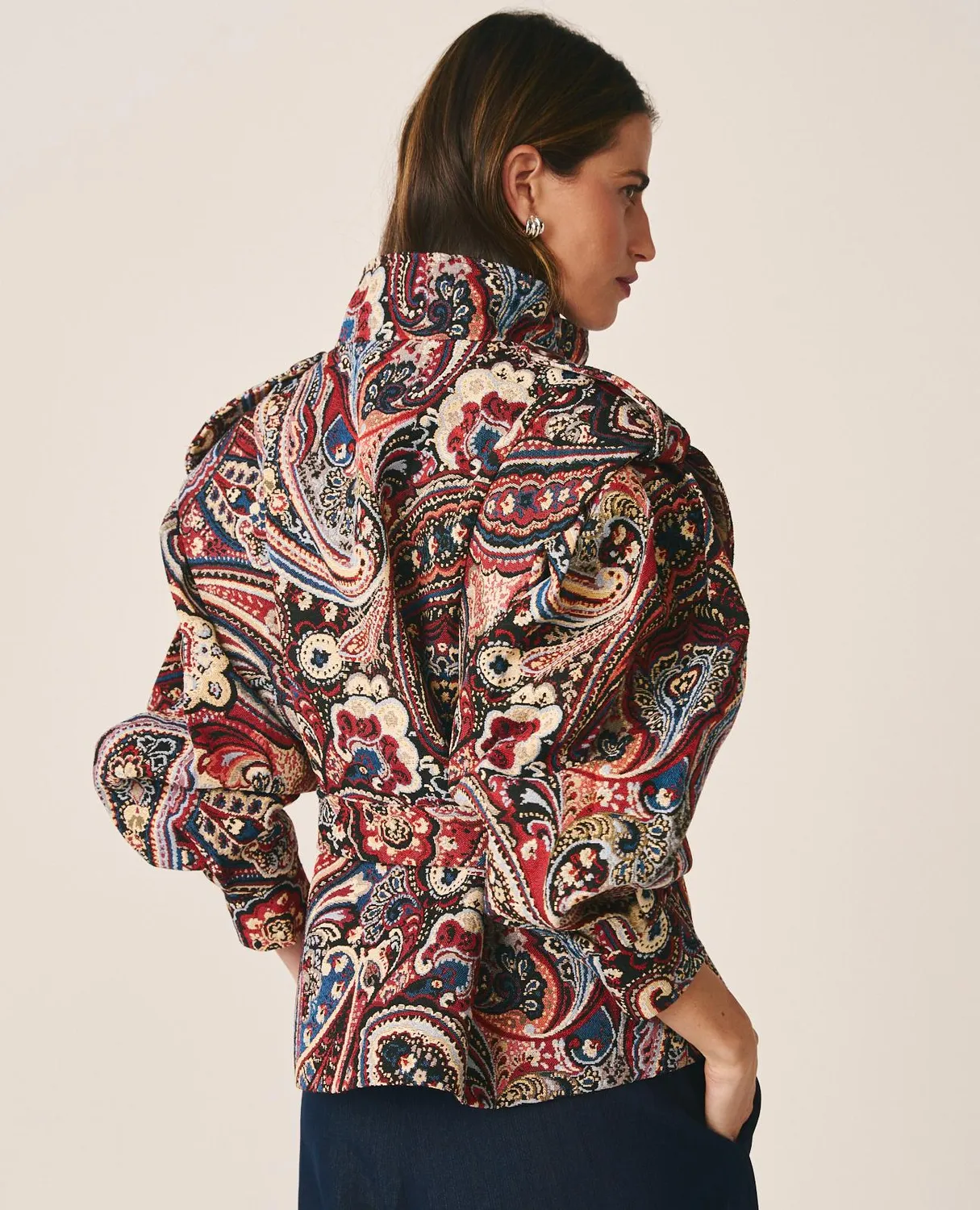 Alma en Pena I26CL1100 veste paisley coton multicolore