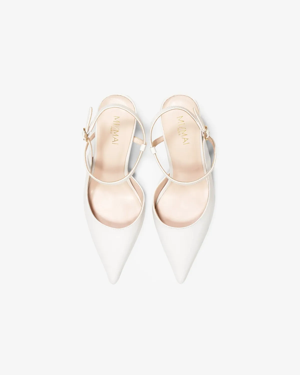 Mi/Mai Emy Pure White escarpins cuir blanc