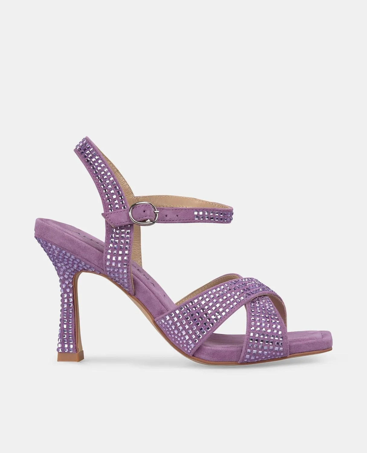 Alma en Pena V250836 sandales talon 9 cm violet strass