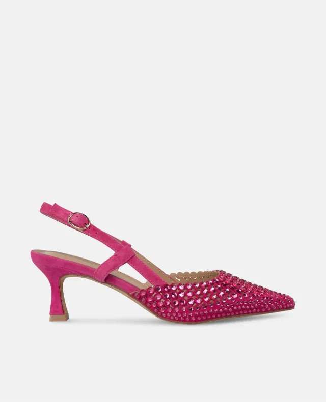 Alma en Pena V250662 slingbacks textile fuchsia 6 cm