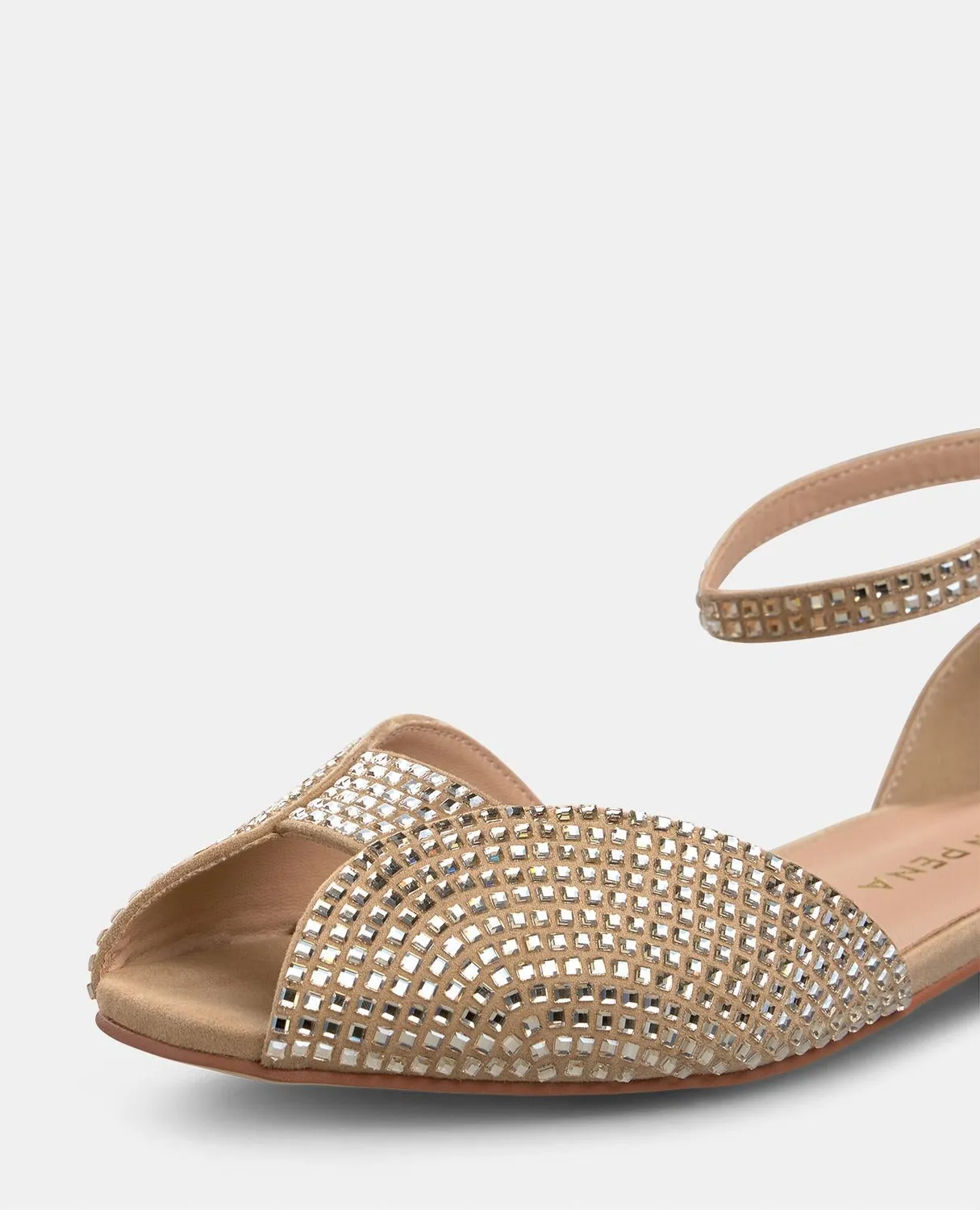 Alma en Pena V2550401 sandales sable plates strass