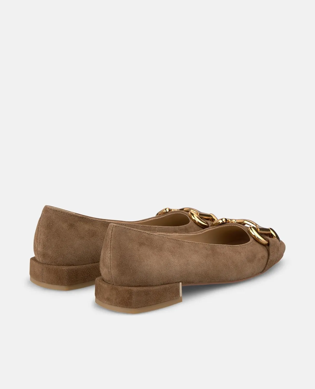 Alma en Pena I250103 ballerines marron cuir suède mors