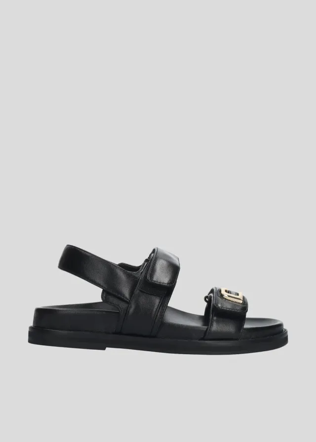 Lola Cruz Lola sandale plate noire