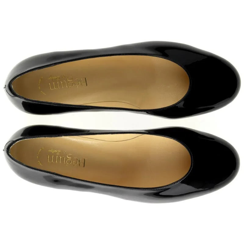 Bégum Paris Echo escarpins noir miroir talon 4 cm