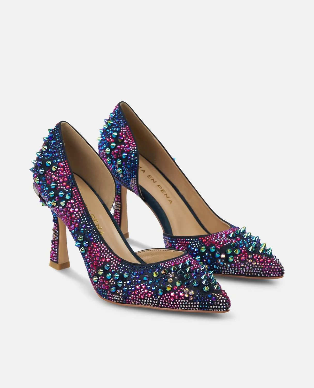 Alma en Pena I250414 escarpins talon fin 9 cm bleu