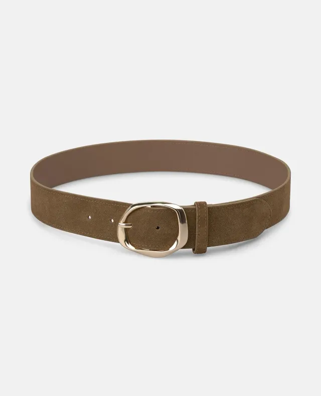 Alma en Pena V26CT018 ceinture marron cuir boucle ronde