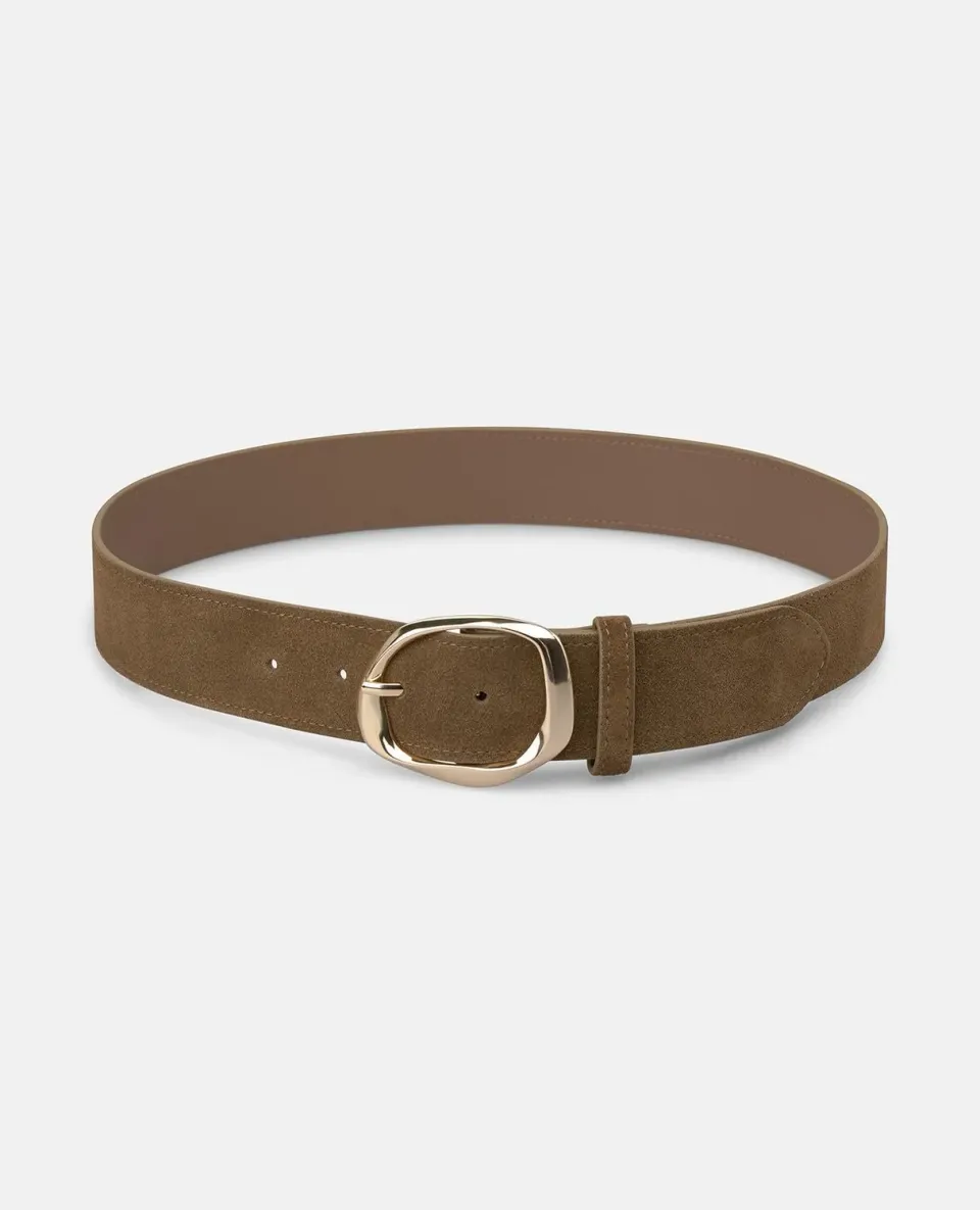 Alma en Pena V26CT018 ceinture marron cuir boucle ronde