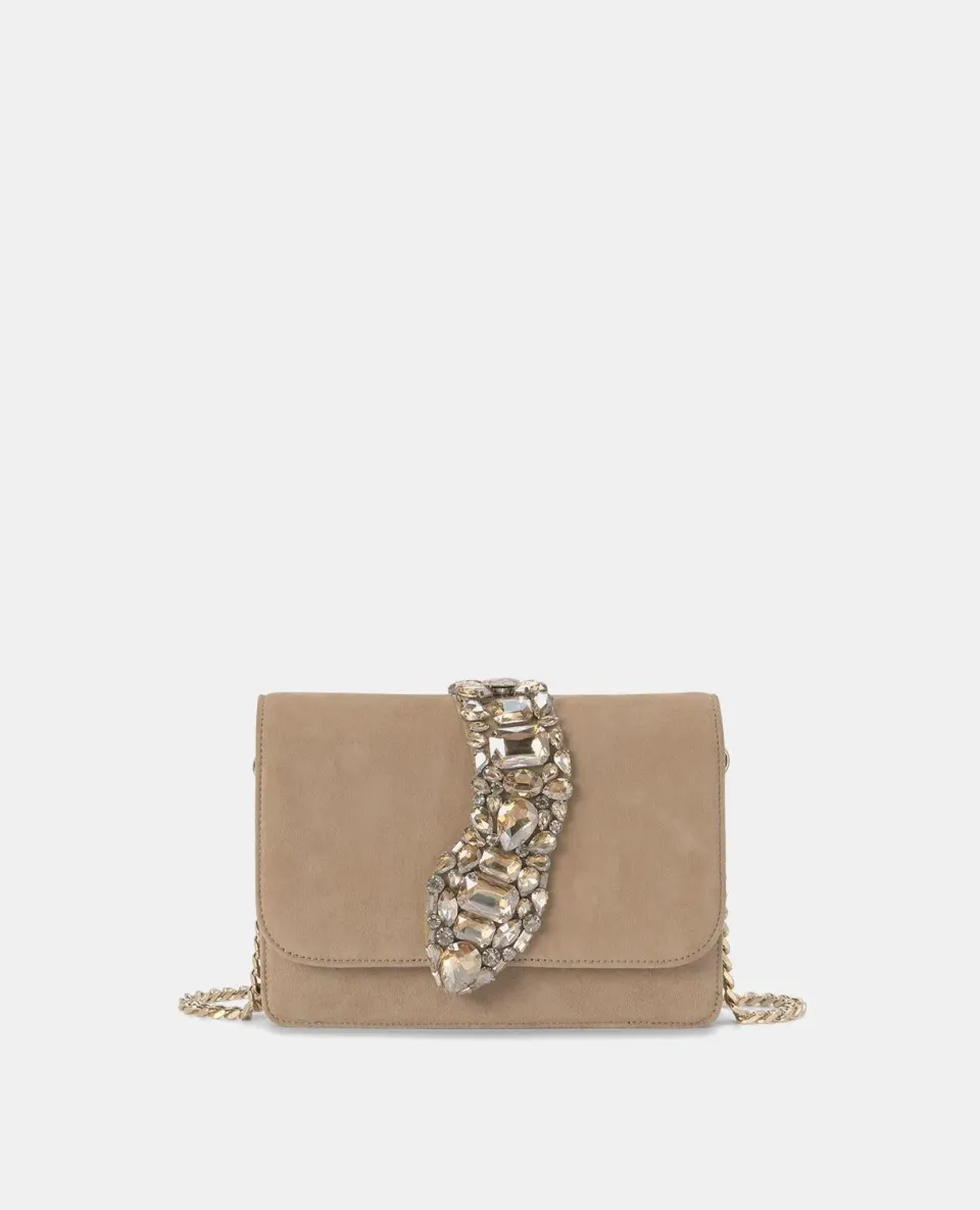 Alma en Pena V24B-019 sac bandoulière cuir sable chaîne