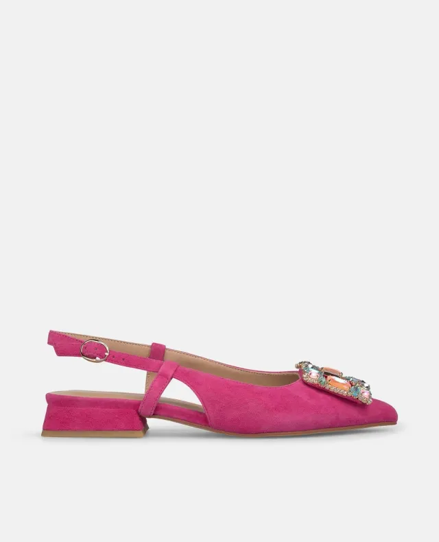 Alma en Pena V261006 escarpins slingback fuchsia talon 2 cm