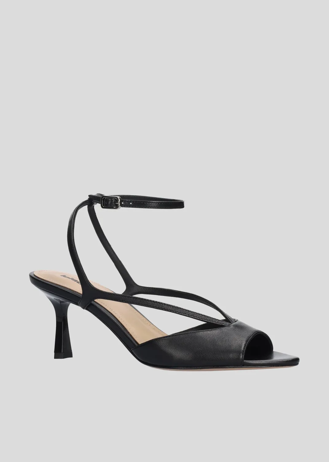 Lola Cruz Streep 65 sandales à talon noir 6,5 cm