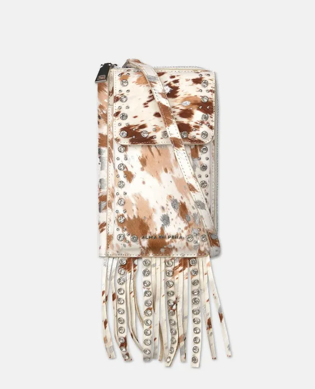 Alma en Pena Natalia V26WT016 sac cuir beige clouté