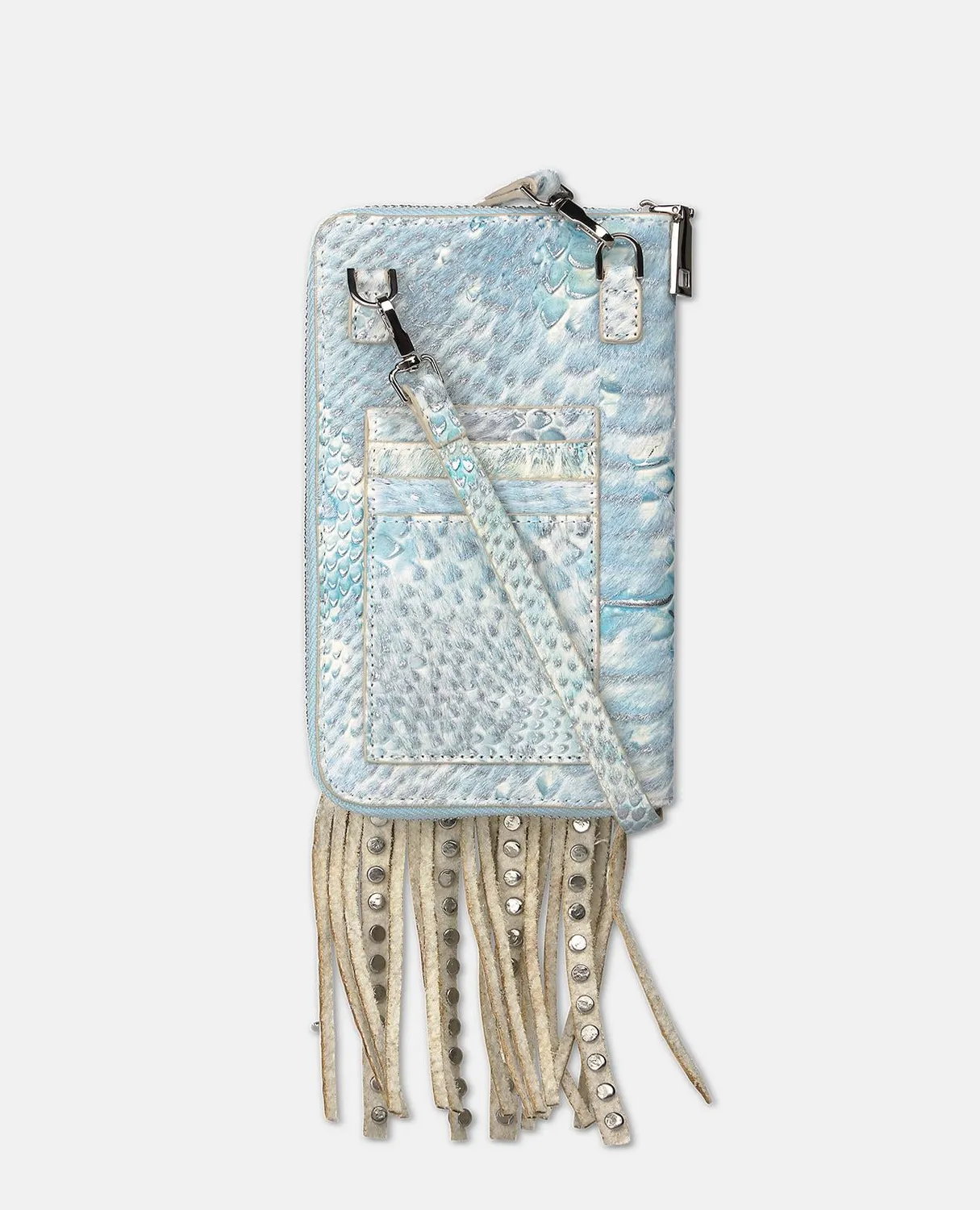 Alma en Pena V26WT016 sac portefeuille turquoise cuir