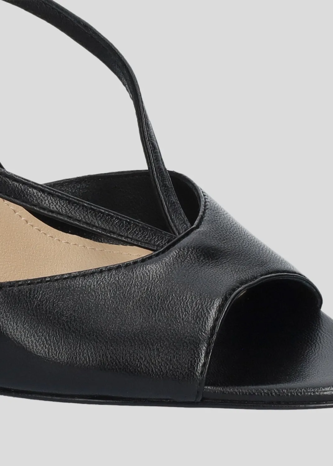 Lola Cruz Streep 95 sandales à talon noir