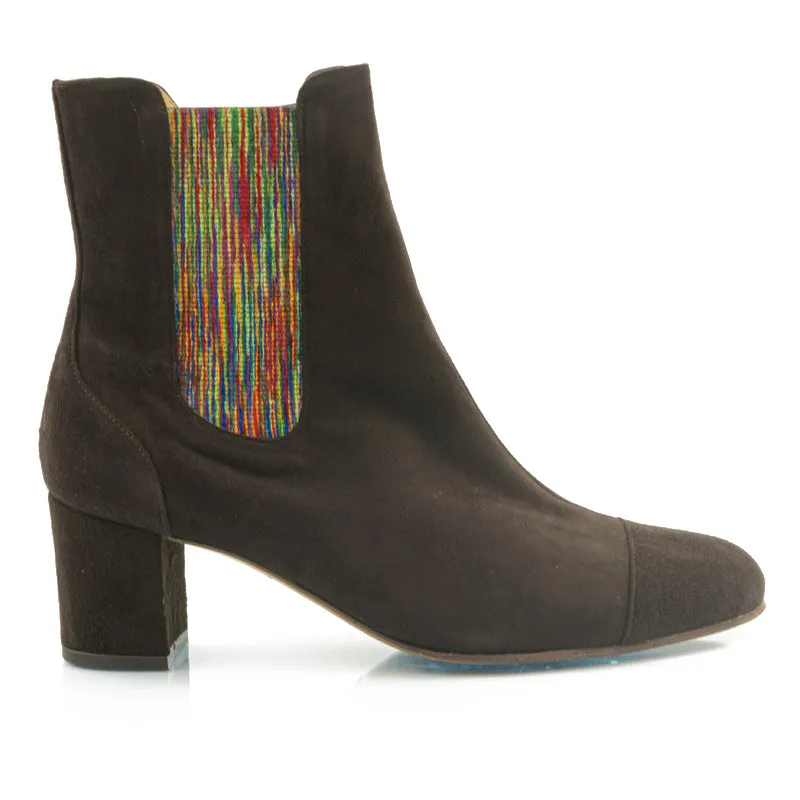 Bégum Paris Pimlico bottines noires cuir velours