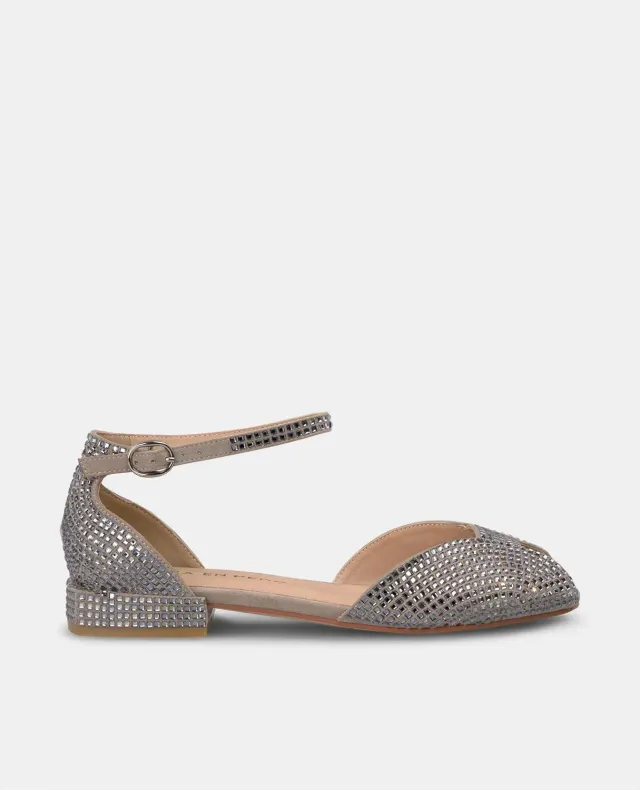Alma en Pena V2550401 sandales plates taupe strass