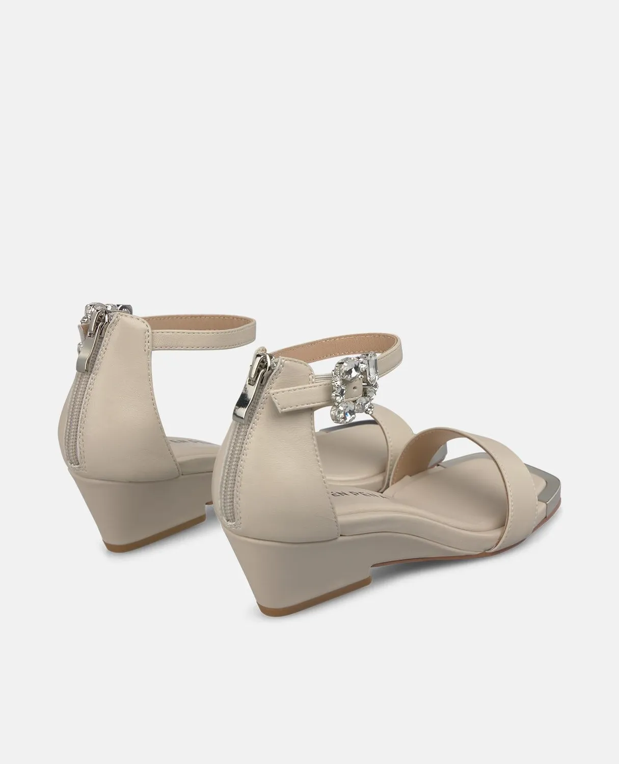 Alma en Pena V260780 sandales cuir blanc talon bloc 6 cm