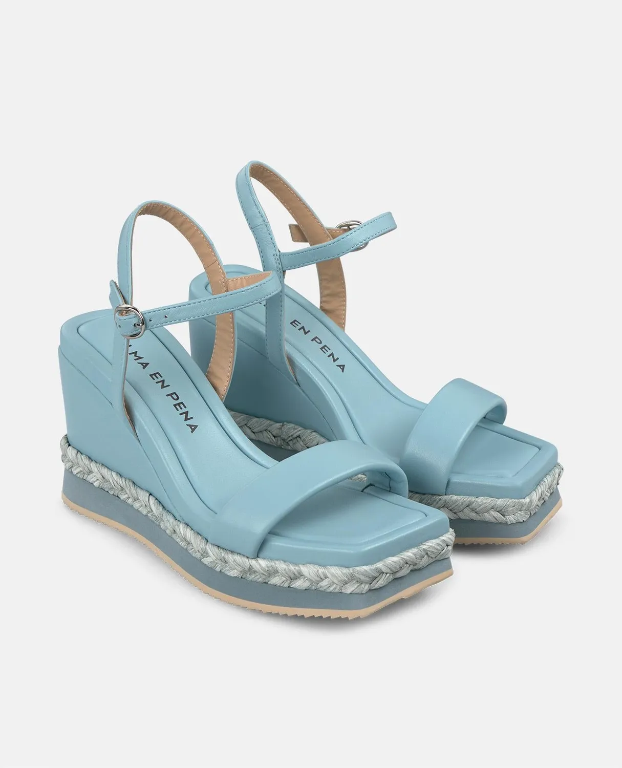 Alma en Pena V251241 compensées bleu jean 9,8 cm