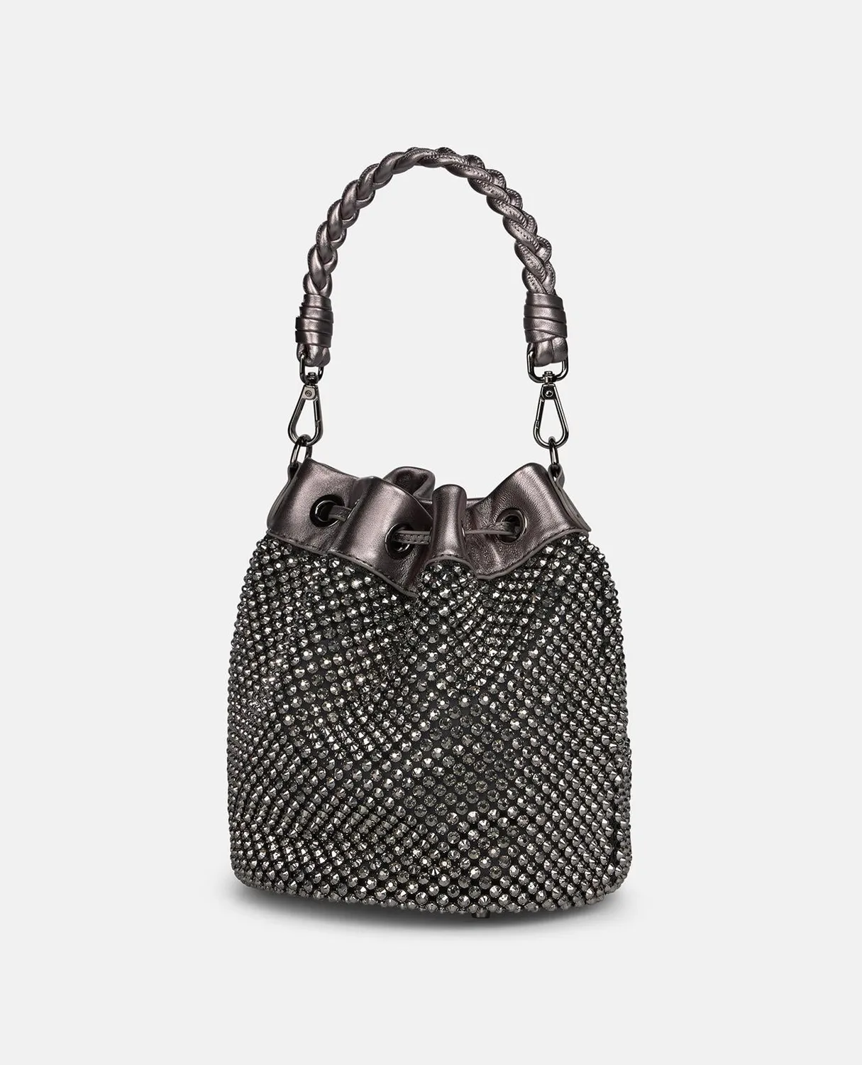 Alma en Pena Diva BG264 sac seau argenté strass