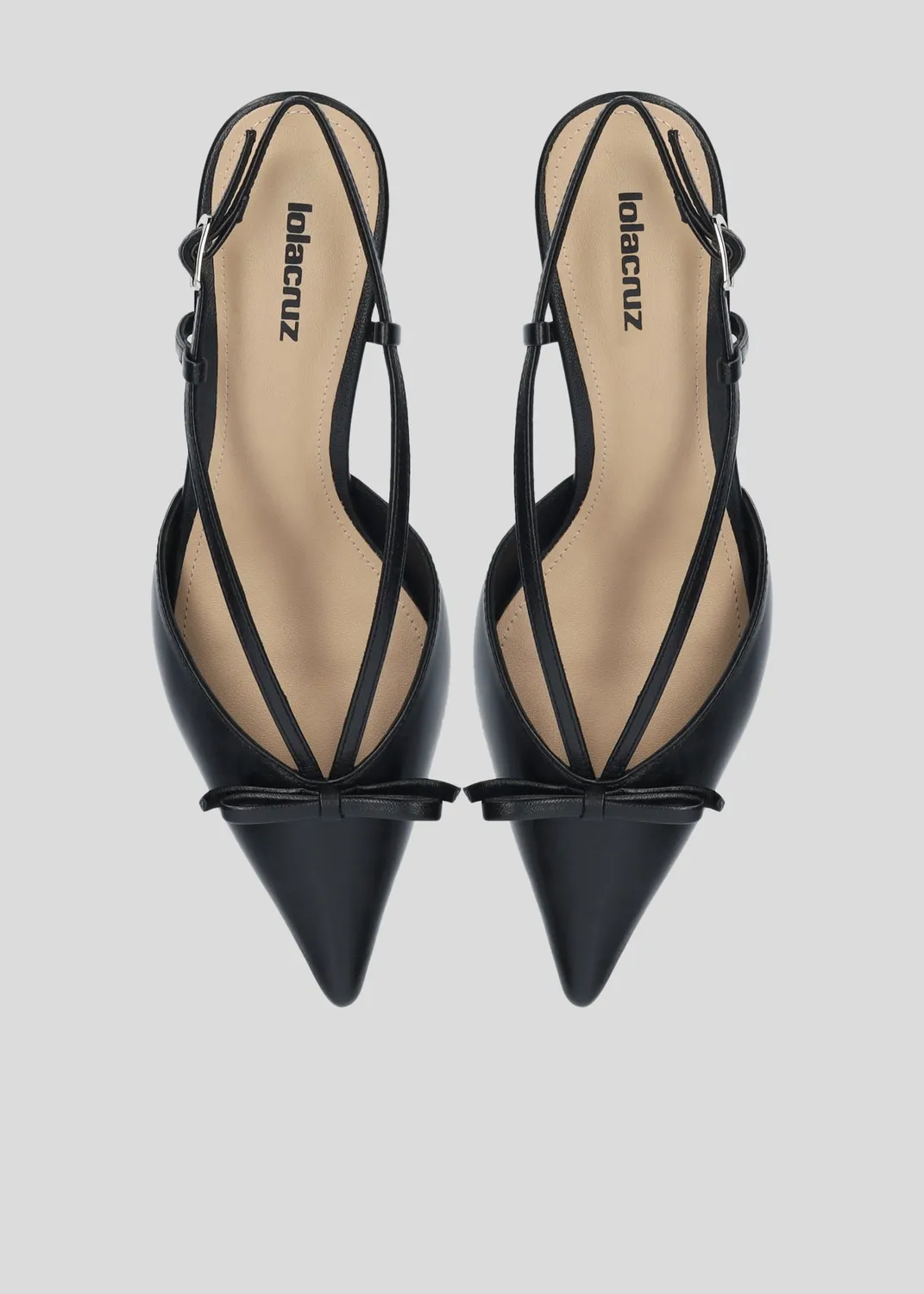 Lola Cruz Satina 55 sandales à talons noir
